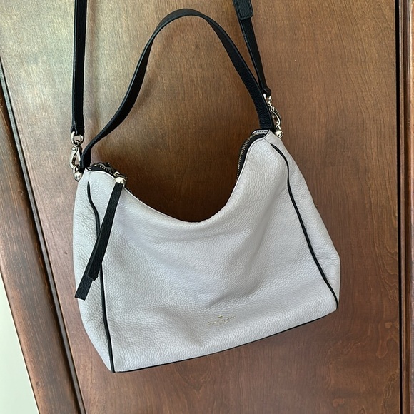 kate spade cross body grey and black purse - Picture 3 of 9